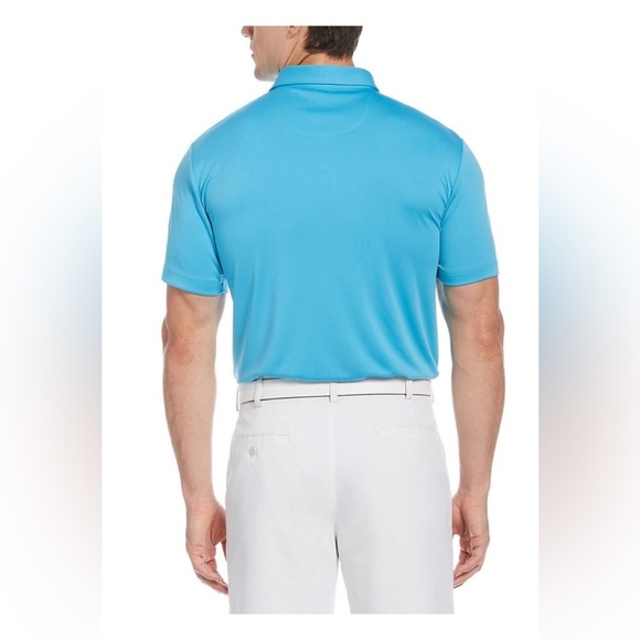 Men’s Grand Slam DriFlow Color block Chest Stripes Performance Golf Polo - Picture 2 of 3
